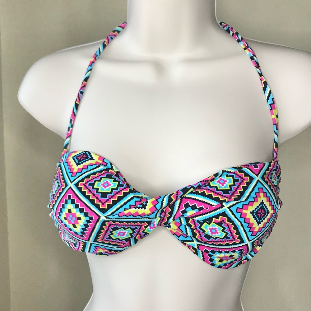Bingo Surf Aztec Print Bikini Top Size L